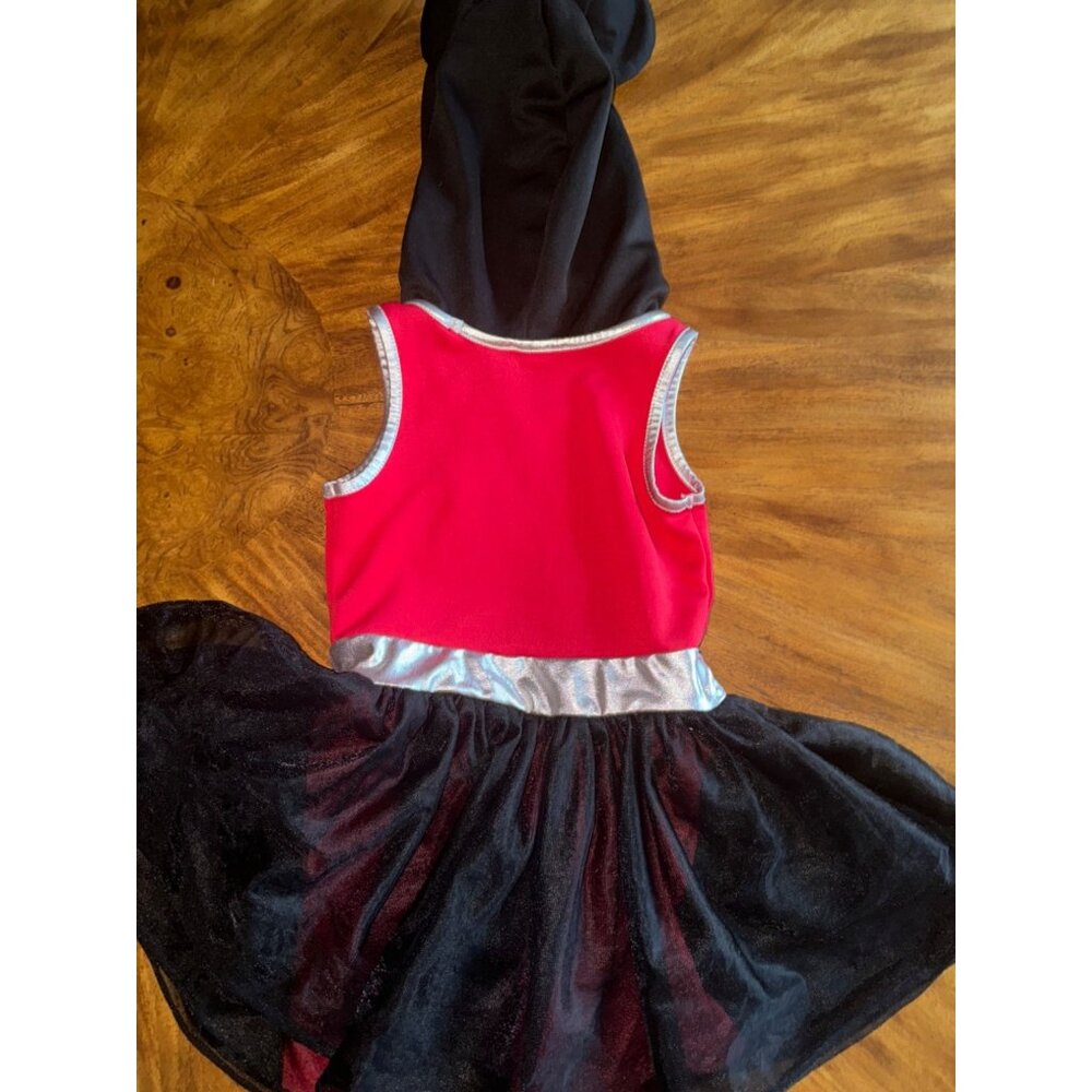 Cute DISNEY Minnie Mouse Squine Tulle Fluffy Girls Hoody Dress - Size XS (4-5) - Picture 2 of 5